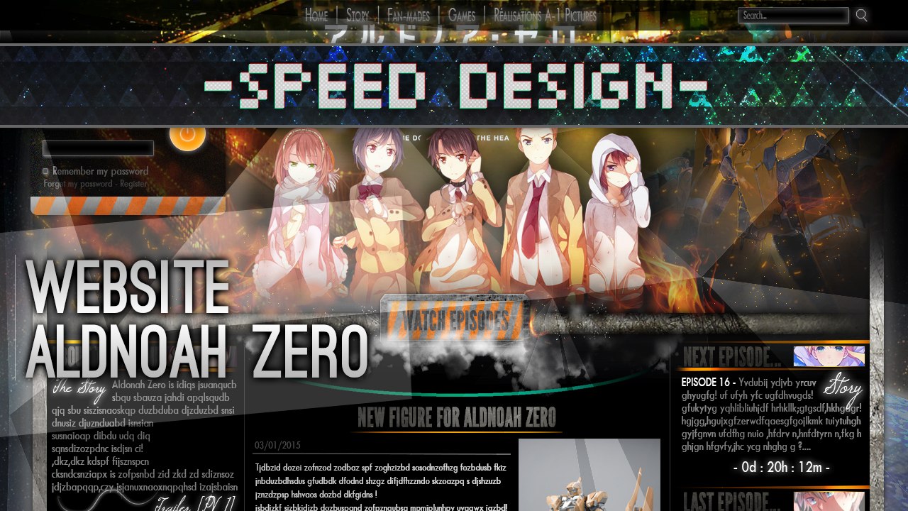 【SpeedDesign】 Aldnoah Zero Website