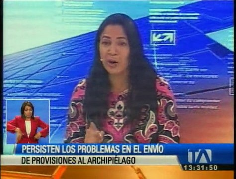 Persisten los problemas en el envió de provisiones a Galápagos