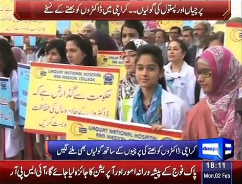 Doctors protest against target killings, boycott OPDs today
