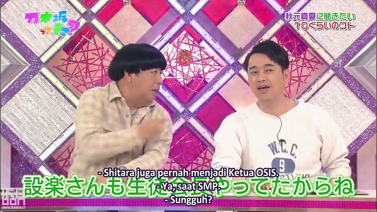 [IKUDON] 121014 Nogizakatte Doko episode 054 Subtitle Indonesia