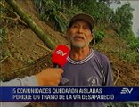 Deslave deja incomunicadas a 5 comunas  indígenas en Pastaza