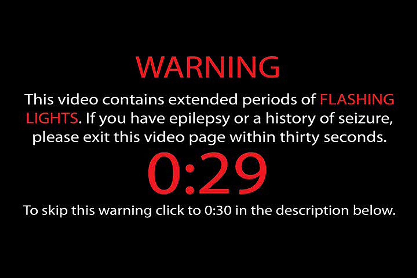 Strobe Light Warning Sign