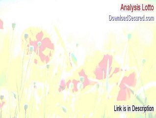 Analysis Lotto Cracked - Download Now (2015)