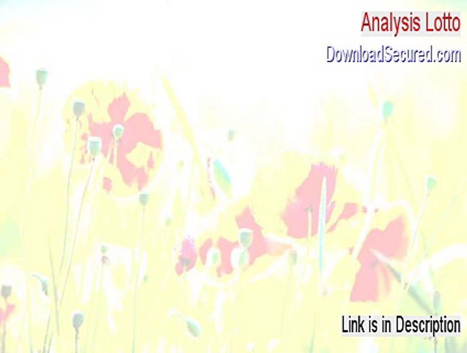 Analysis Lotto Cracked - Download Now (2015)