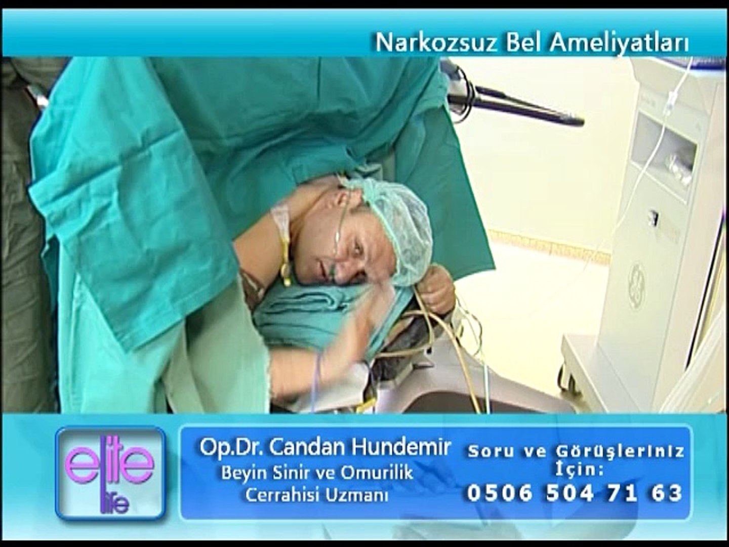 narkozsuz bel fitigi ameliyati sonrasi opr dr candan hundemir dailymotion video