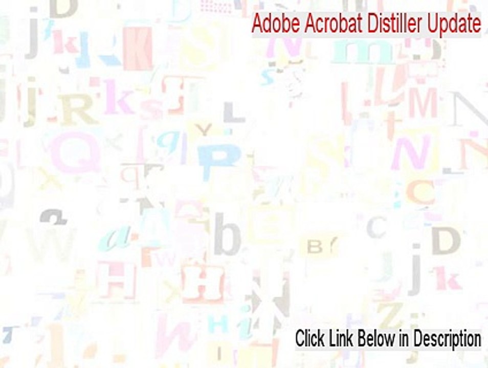 Adobe Acrobat Distiller Update Free Download (Download Here 2015)