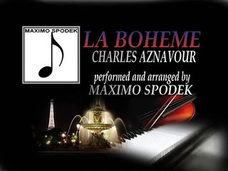 CHARLES AZNAVOUR, LA BOHEME, PIANO, INSTRUMENTAL