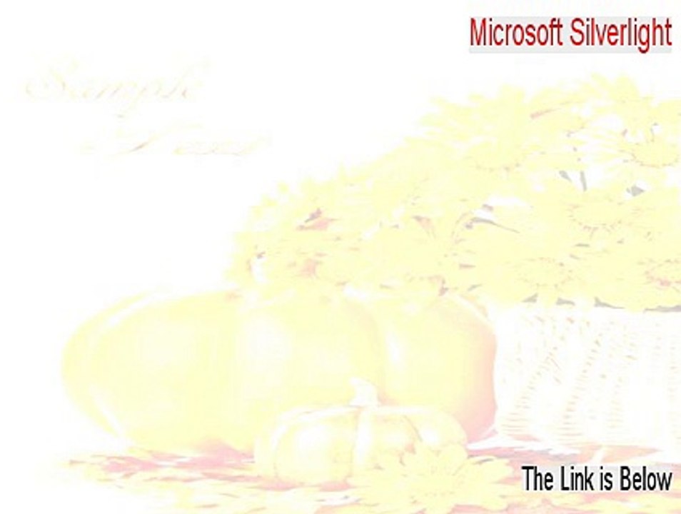 Microsoft Silverlight (64-bit) Full (Download Here 2015)