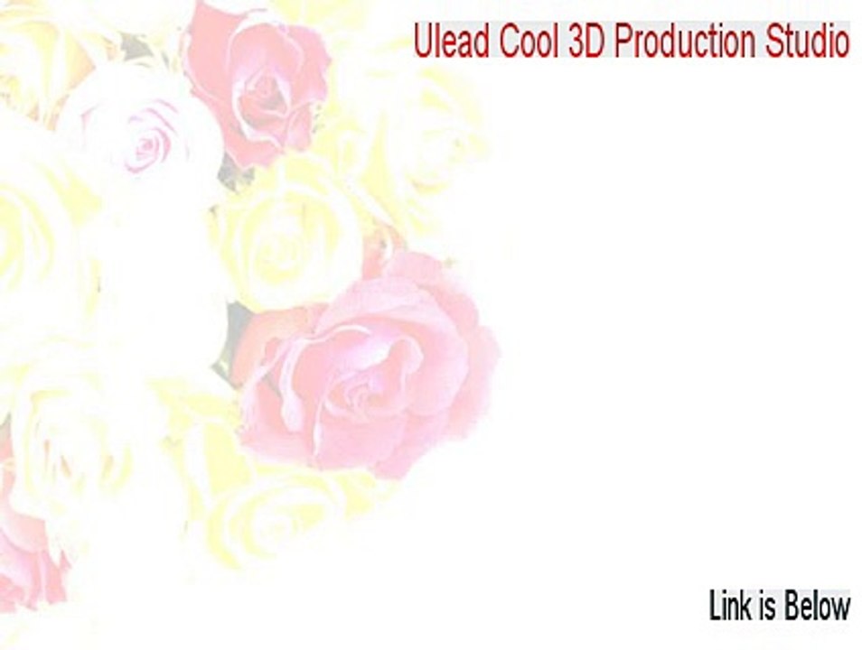 Ulead Cool 3D Production Studio Free Download [ulead cool 3d production studio 3.5 free download]