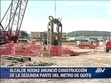 El alcalde de Quito confirma la construcción del Metro