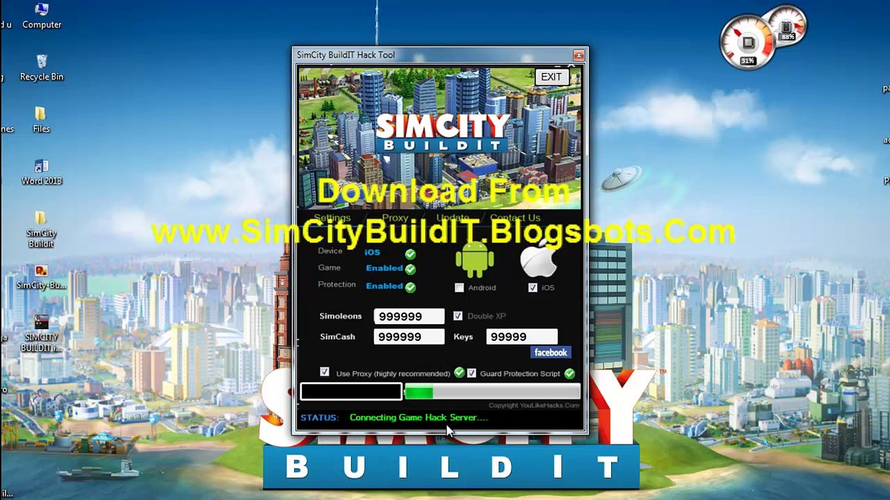Sim City Build It Hack/Cheat Money/Simoleans - iPhone iPad iPod iOS