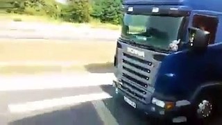 Crazy truck driver, lude kamiondije 130 km/h