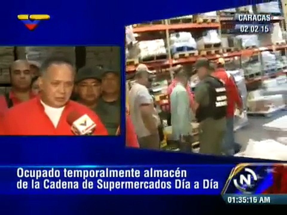 Así es como Diosdado Cabello toma un supermecado de madrugada