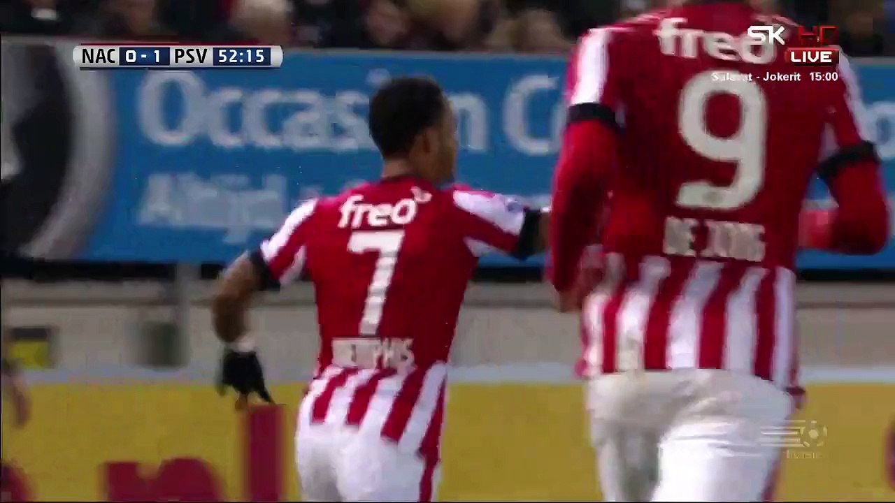 Memphis Depay 0:1 | NAC Breda - PSV Eindhoven 04 03.02.2015 HD