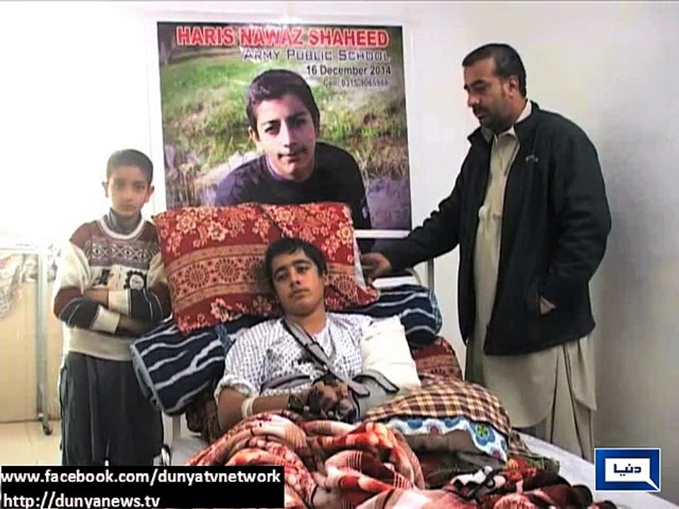 Dunya news- APS Injured Student Ahmed Nawaz to be shifted to Birmingham for treatment
