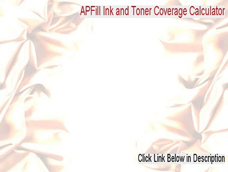 APFill Ink and Toner Coverage Calculator Key Gen [APFill Ink and Toner Coverage Calculatorapfill ink and toner coverage calculator 2015]