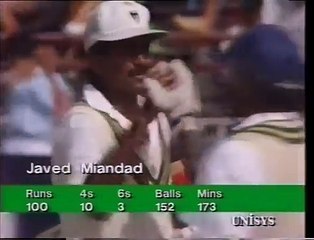 Javed Miandad 271 vs NZ 3rd test 198889 (Low)