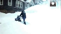 Usa. Tempeste di neve e ghiaccio a Boston, Chicago, New York