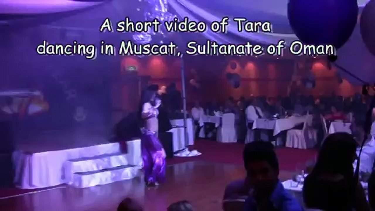Belly dancer Tara performing in Muscat, Oman