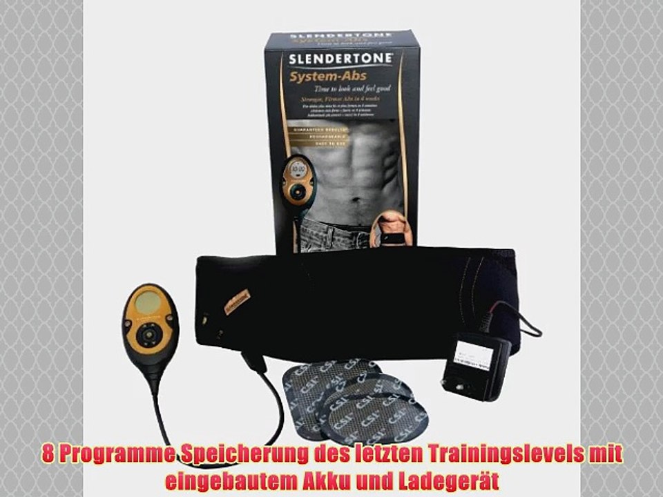 Slendertone Herren EMS-Bauchgurt SYSTEM ABS mit Steuereinheit