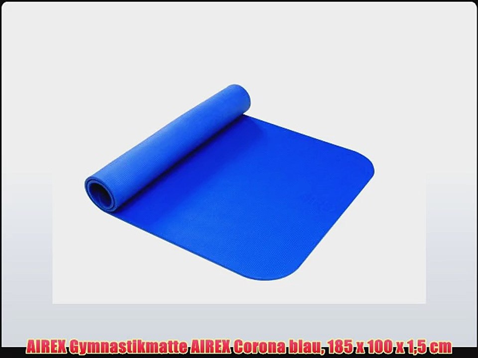 AIREX Gymnastikmatte AIREX Corona blau 185 x 100 x 15 cm