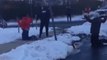 Cop Pulls Gun on Teens Reportedly Having Snowball Fight