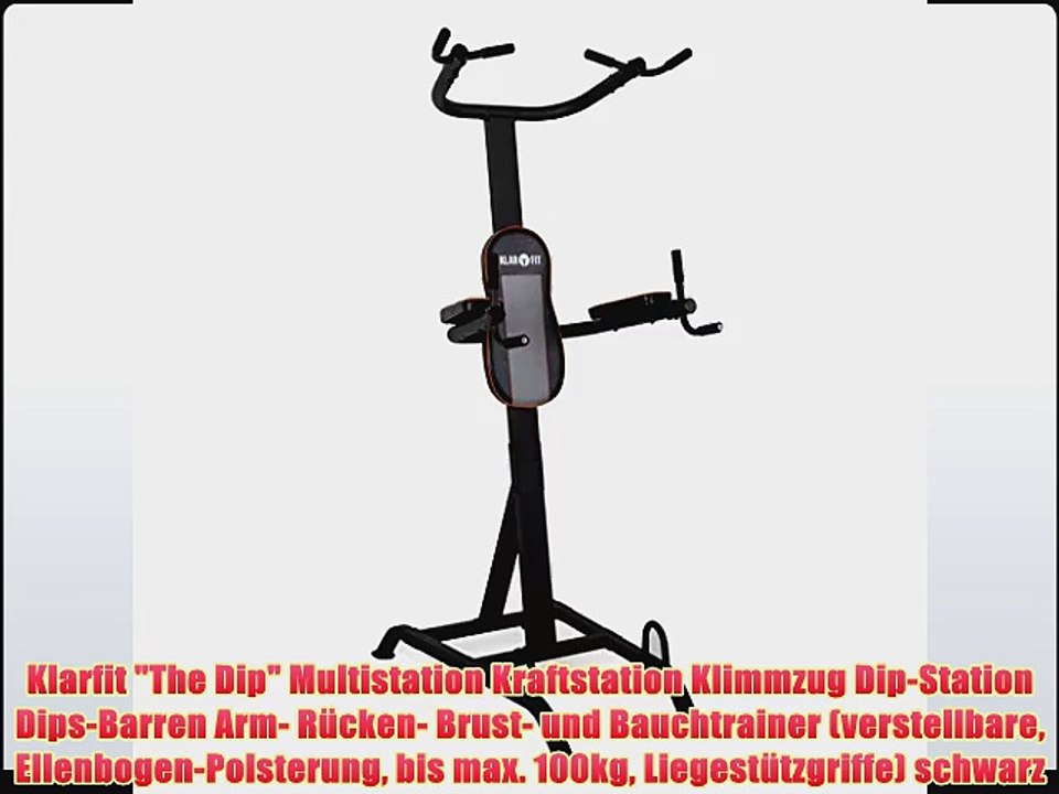 Klarfit The Dip Multistation Kraftstation Klimmzug Dip-Station Dips-Barren Arm- R?cken- Brust-