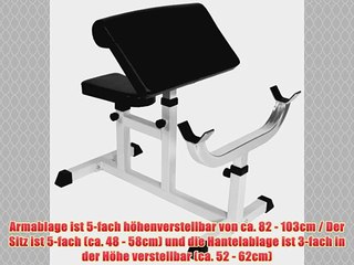 Deluxe Scott Curler wei? / Scott Bank sitzend mit Chrom-Applikationen ca. 915 cm lang / 57cm