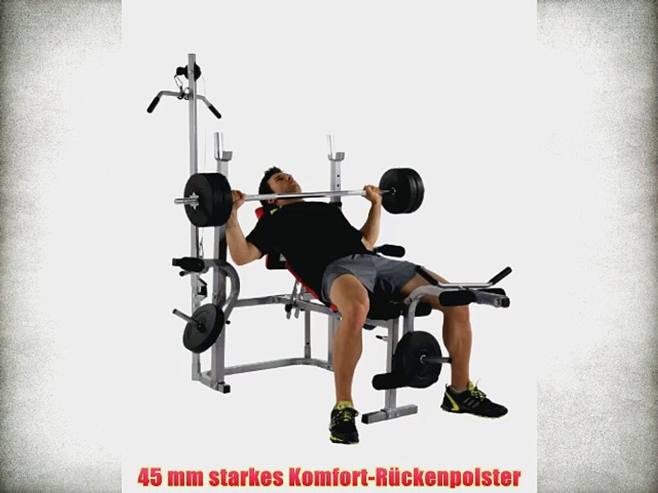 Hammer Hantelbank Bermuda Xt Pro silber/schwarz/rot 4508