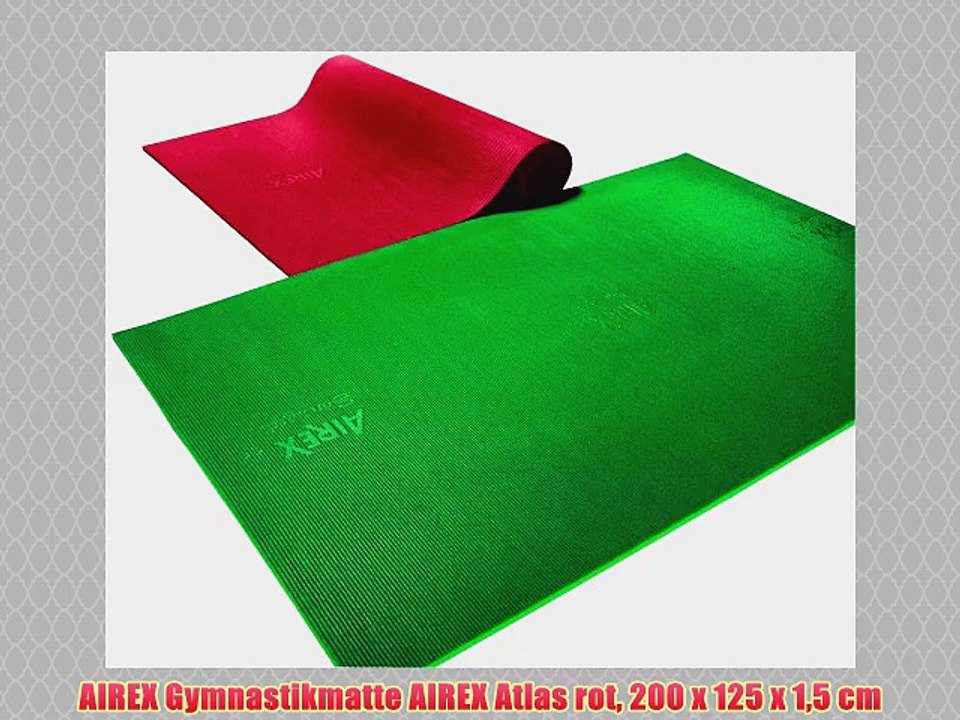 AIREX Gymnastikmatte AIREX Atlas rot 200 x 125 x 15 cm