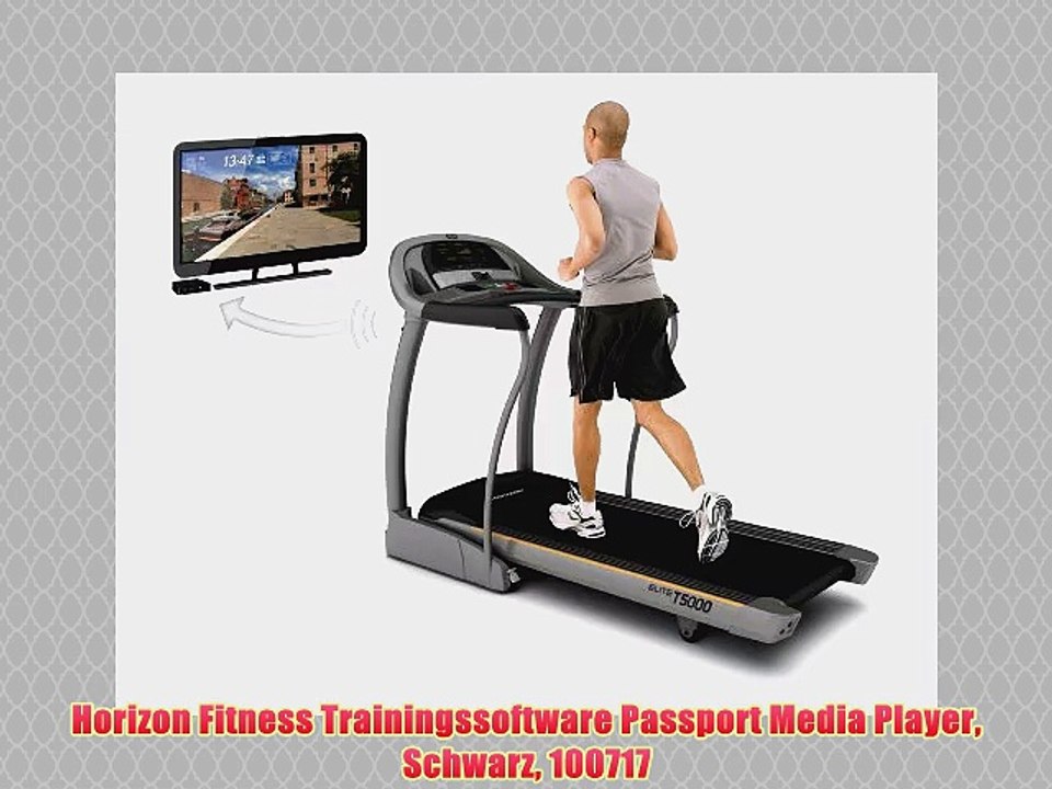 Horizon Fitness Trainingssoftware Passport Media Player Schwarz 100717