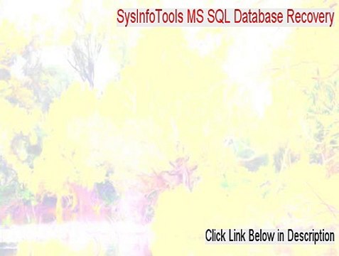 SysInfoTools MS SQL Database Recovery Download Free [Risk Free Download 2015]