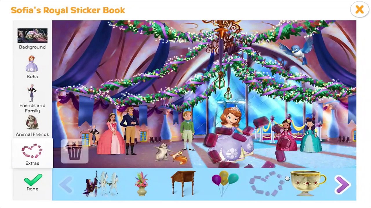 [HQ] Sofia the First - Royal Sticker Book Full Game 2014
