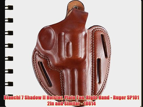 Bianchi 7 Shadow II Holster Plain Tan Right Hand - Ruger SP101 2in and Similar - 18614