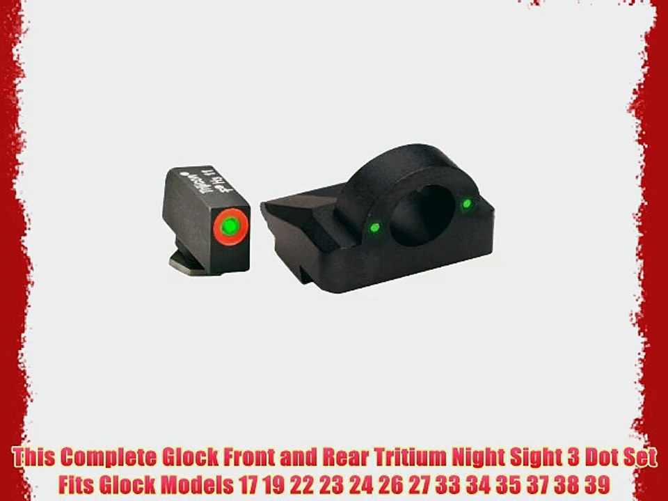 Ultimate Arms Gear Ultimate Pro 3 Dot Tactical Combat Target Glock Front And Rear Ghost Ring