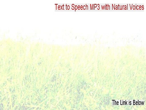 Text to Speech MP3 with Natural Voices Crack (text to speech mp3 with natural voices online)