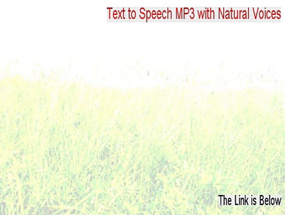 Text to Speech MP3 with Natural Voices Crack (text to speech mp3 with natural voices online)