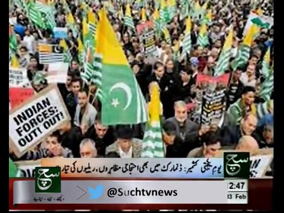 Kashmir Solidarity Day Denmark rallys