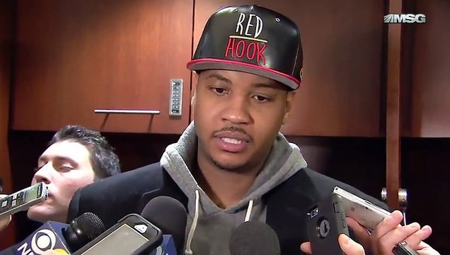 Carmelo Anthony Postgame Interview Lakers vs Knicks February 01, 2015 NBA 2014-15 Season