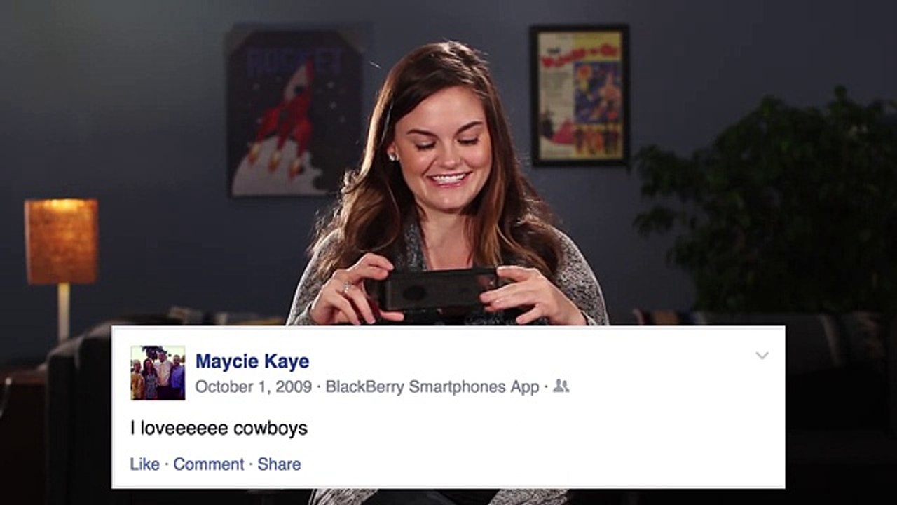 People Read Their Old Facebook Statuses