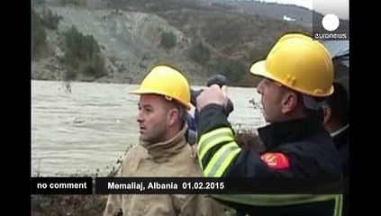Vjosa River floods Albanian villages