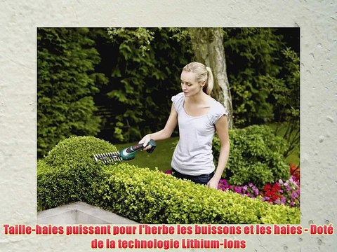 Bosch Taille-haies sans fil ASB 108 LI avec set de 3 lames et chargeur 0600856301