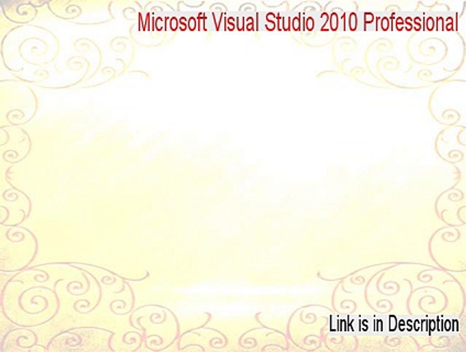 Microsoft Visual Studio 2010 Professional Full Download (Legit Download)