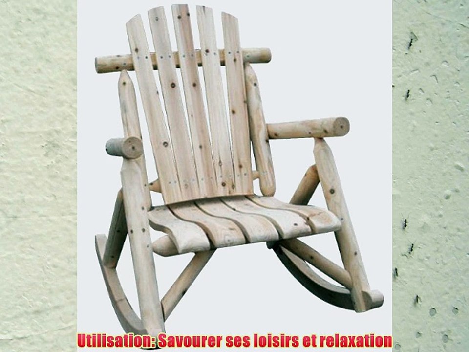 Leco 29420799 Rocking Chair en Bois Rond Epic?a