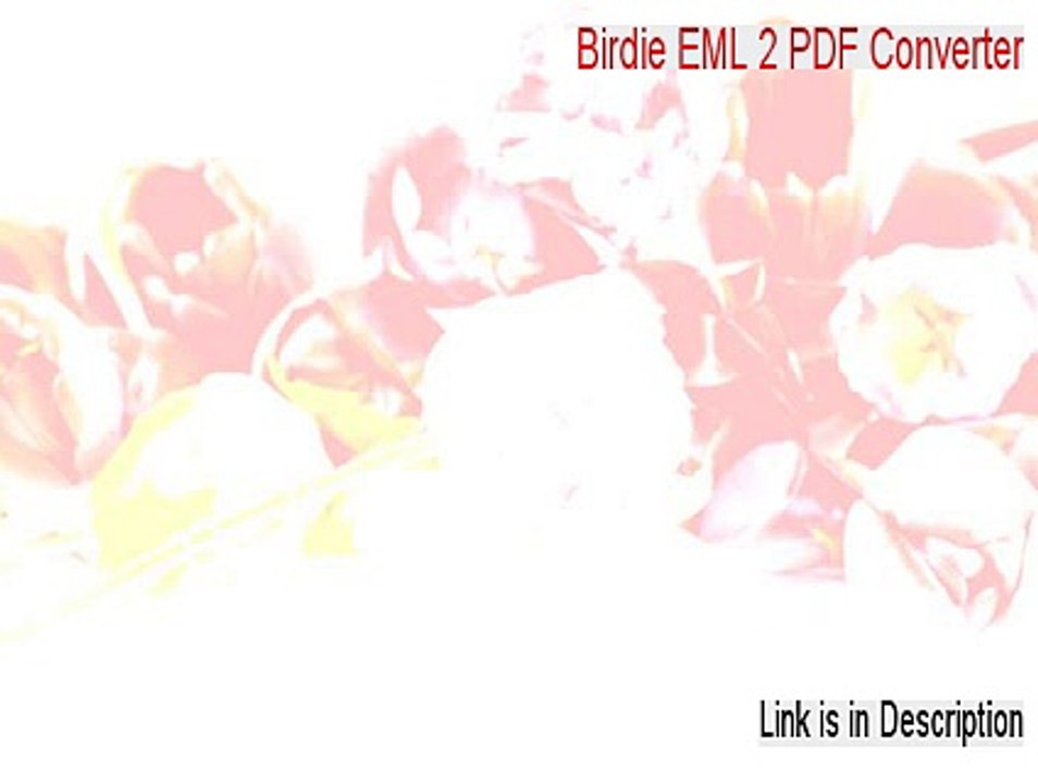 Birdie EML 2 PDF Converter Full (Legit Download)