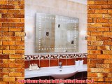 LED Illuminated Bathroom Mirror (h)600 x (w)600mm IP44 Rated with On/Off Infra-Red Sensor Demister