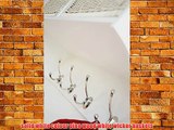 Tetbury Small Solid White Coat Rack with storage baskets and hooks ASSEMBLED