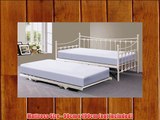 Memphis 3ft Single Day Bed with Trundle - Ivory or Black (Ivory)