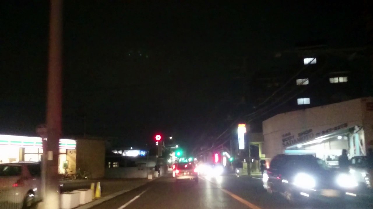 【ドライブビデオ】コーナン魚住店の横の道を走る   [drive video] run on the horizontal way of Konan Uozumi store