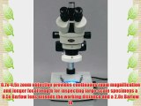 AmScope SM-2TZZ-LED Professional Trinocular Stereo Zoom Microscope WH10x and WH20x Eyepieces